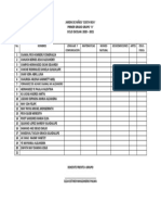 Listado de Alumnos Primer Grado Por Materia