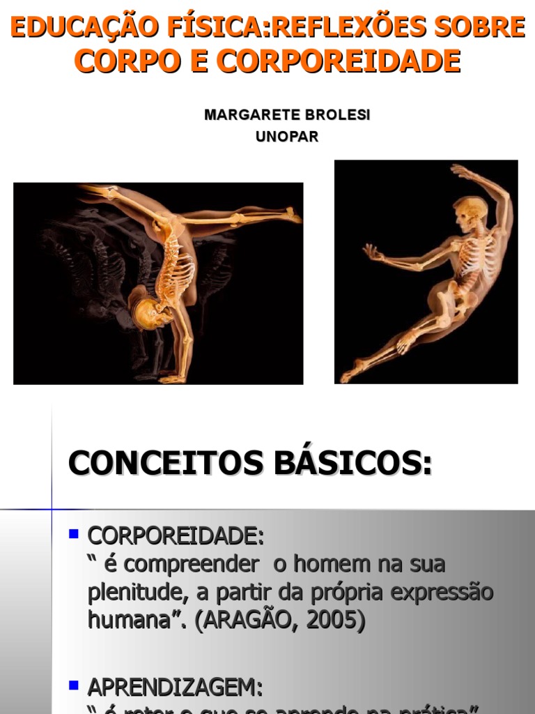 Corporeidade e A Realidade Corporal | PDF | Humano | Aprendizado