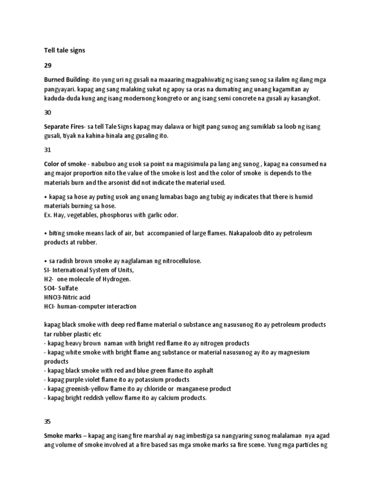 Tell Tale Signs | PDF