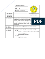 Sop Penggunaan Alat Centrifuge