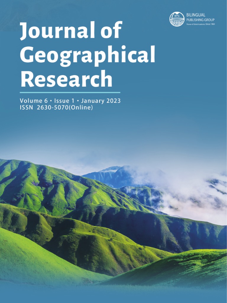 Journal of Geographical Research - Vol.6, Iss.1 January 2023 | PDF ...
