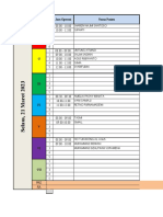 Hospital Operating Schedule and Patient List