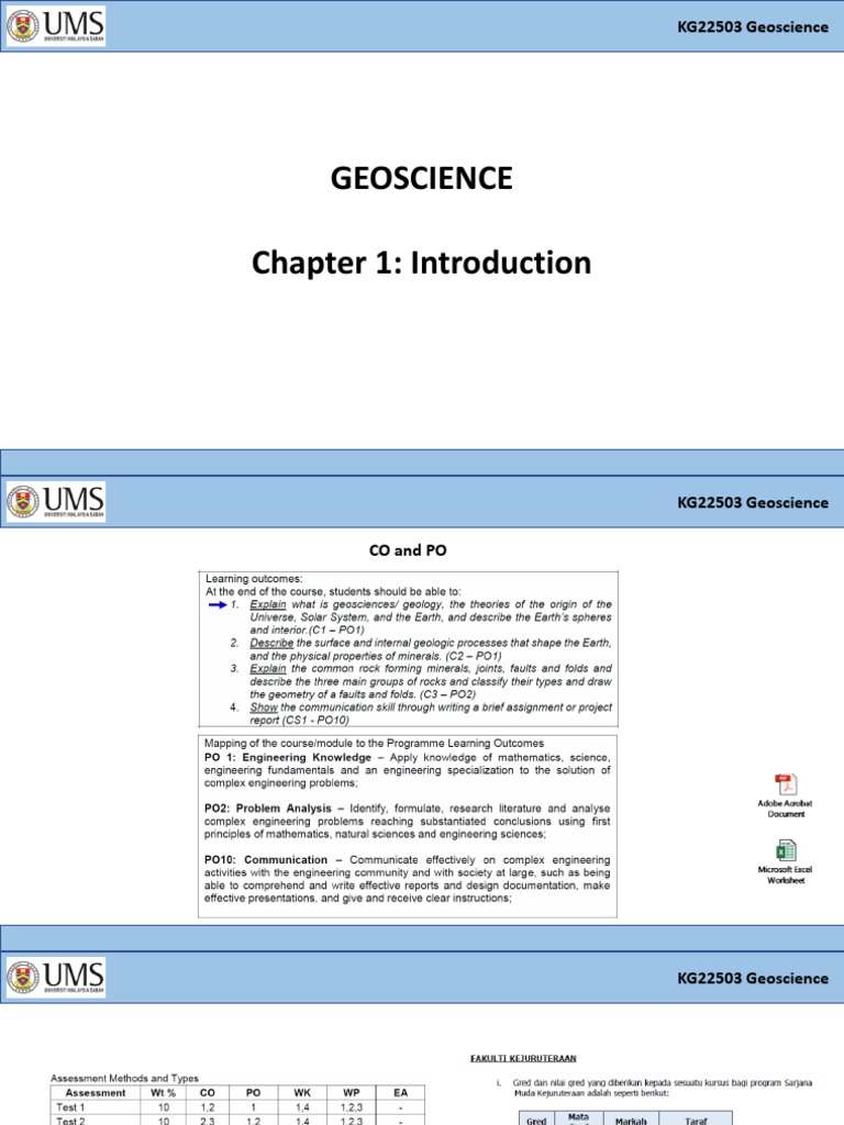 Chapter 1 Geoscience-Introduction of The Earth | PDF | Solar System ...