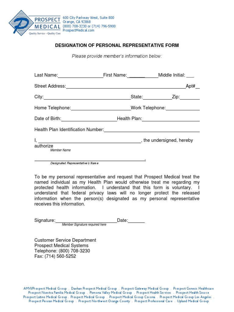 prospect-medical-designation-of-personal-representative-form-pdf-pdf