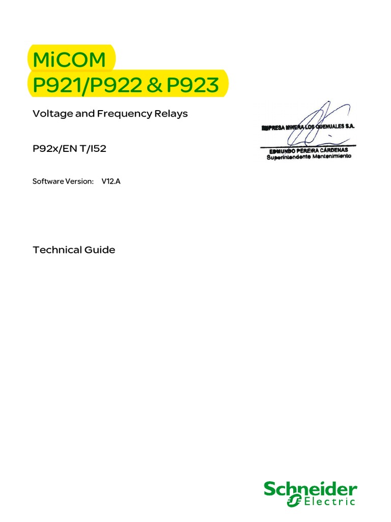 MiCOM 921 | PDF | Relay | Logic Gate
