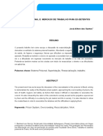 Sistema prisional e ressocialização de detentos