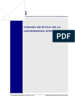 Codigo de Etica de La Universidad APEC (POL UN 0864.001) 1 PDF