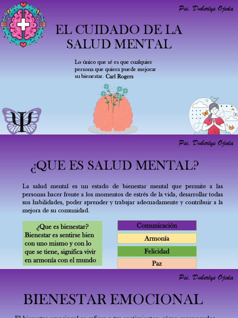 Salud Mental y Bienestar Emocional | PDF | Salud mental | Las emociones