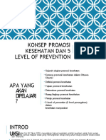 Pertemuan 1. Konsep Promosi Kesehatan Dan 5 Level of Prevention