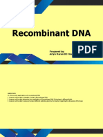 Recombinant DNA: Prepared By: Arlyn Karen DC Vargas