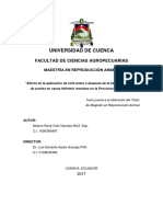 "Efecto de La Aplicación de eCG Antes o Después de La IATF Sobre La Tasa