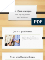 La Quimioterapia: Nombre: Osman Alexis Olaya Murillo Grado:11-3 Profesor: Manuel Calambas