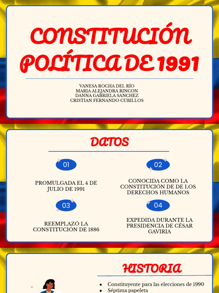 Constitución Política de 1991 en Colombia | PDF