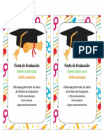 Invitaciones de Graduación Kinder 3