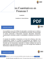 Métodos Cuantitativos en Finanzas I, Introducción A Las Anualidades