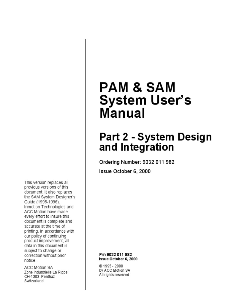 Pam sam user manual pdf electromagnetic compatibility alternating