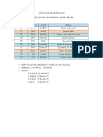 Jadual Qiamullai MSMBB