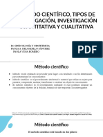 Método Científico, Tipos de Investigación, Investigación Cuantitativa y Cualitativa