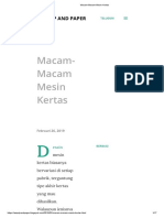 Macam-Macam Mesin Kertas PDF