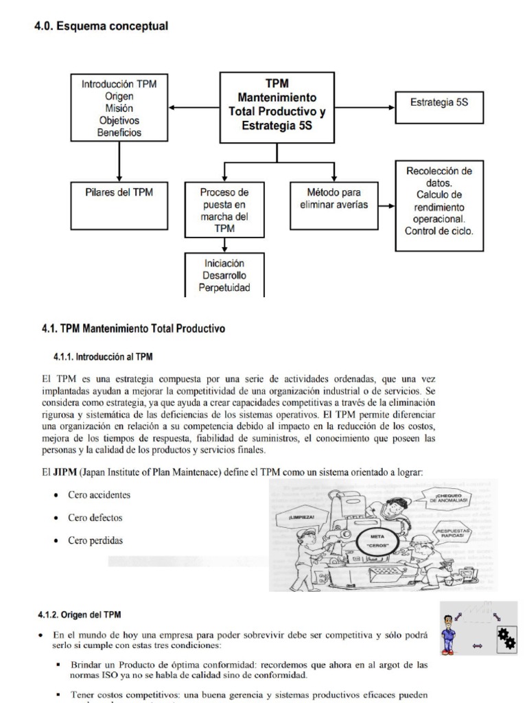 Pilares del TPM y RCM en Mantenimiento | PDF | Ingeniería de confiabilidad