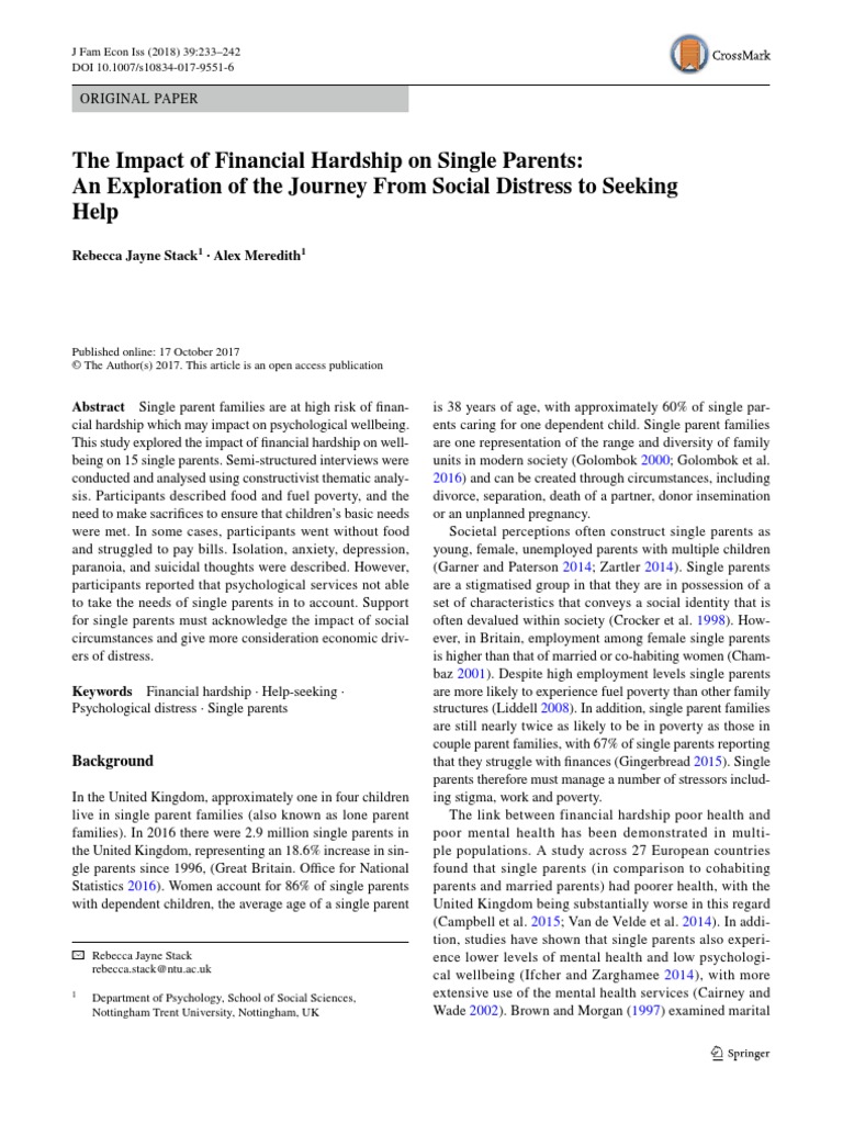 the-impact-of-financial-hardship-on-single-parents-an-exploration-of