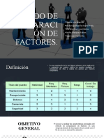 Metodo de Comparacion de Factores