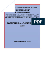 1 Plan de Educación Ambiental y Gestión de Riesgos de Desastres - Ie Puerto Libre