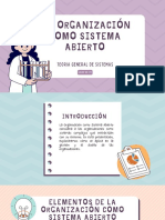 La Organización Como Sistema Abierto PDF