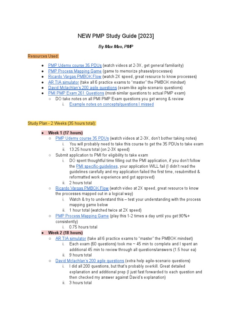 PMP Guide 2023 | PDF | Project Management Professional | Business