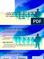 Factors Affecting Career Choices of Grade 12 Students