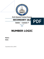 Sec 1&2 Junior Lesson 7