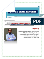II PUC English Question Bank - 2021 PDF