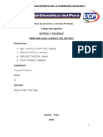 Monografía Estado y Sociedad - Ciencias Políticas