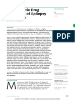 Antiepileptic Drug Treatment of Epilepsy in Children