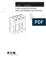 Installation Instructions For R-Frame Circuit Breakers and Molded Case Switches