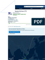 Flight path data from Singapore to Australia