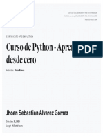 Certificado Phyton