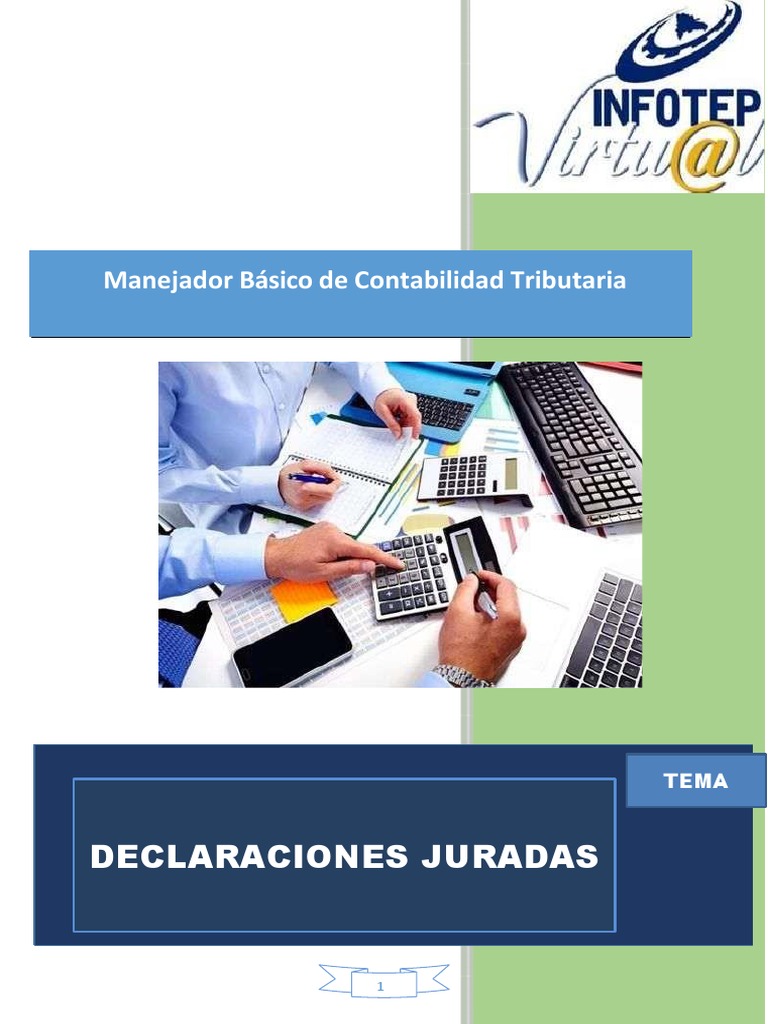 Tema 5 Declaraciones Juradas | PDF | Impuestos | Salario