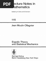 Lecture Notes in Mathematics: Jean Moulin Ollagnier