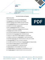 Past Perfect Positive and Negative Exc