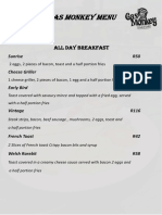 Gas Monkey Menu PDF