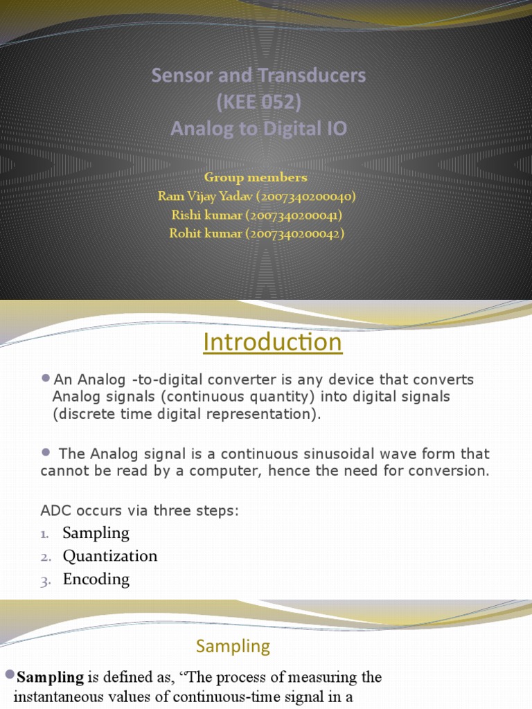 Presentation Sensor and Transducer PDF