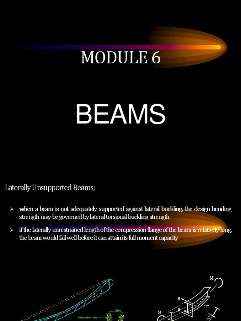 Module 6 laterally unsupported beams pdf pdf bending buckling