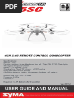 Syma X5SC Manual PDF