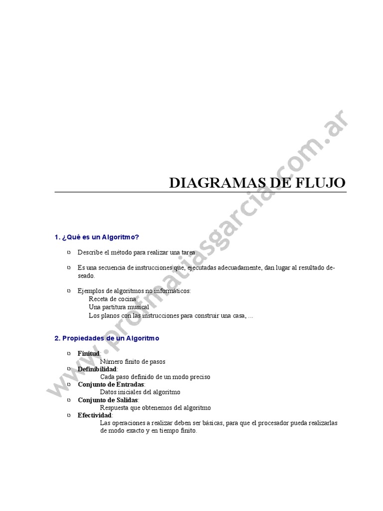 Diagramas de Flujo y Algoritmos Básicos | PDF | Algoritmos | Teoría de ...