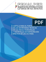 008-Cartilla para El Fortalecimiento de Las Secretarias Tecnicas de Las Mesas Municipales de Victimas