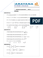 TS - JR - Maths Ia - Imp Questions PDF