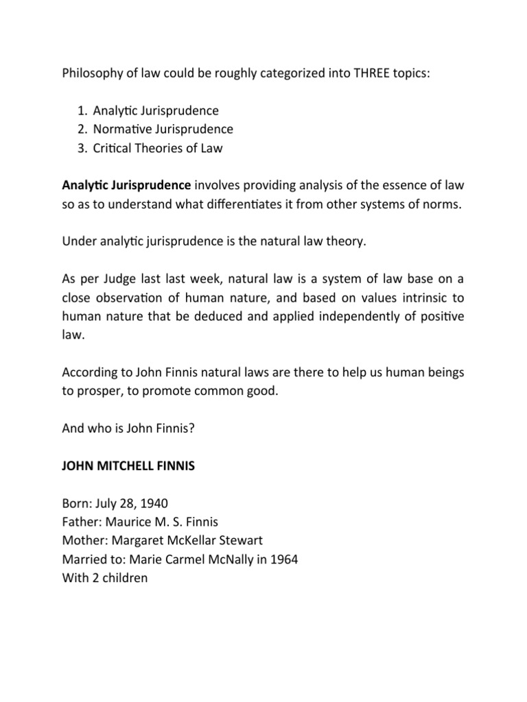 Finnis' Seven Basic Goods Explained | PDF | Natural Law | Jurisprudence