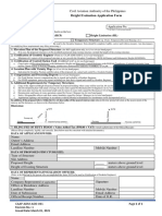 Height Evaluation Application Form