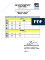 Jadual Ganti Waktu Kokurikulum Sem 1 Dan 3 2022